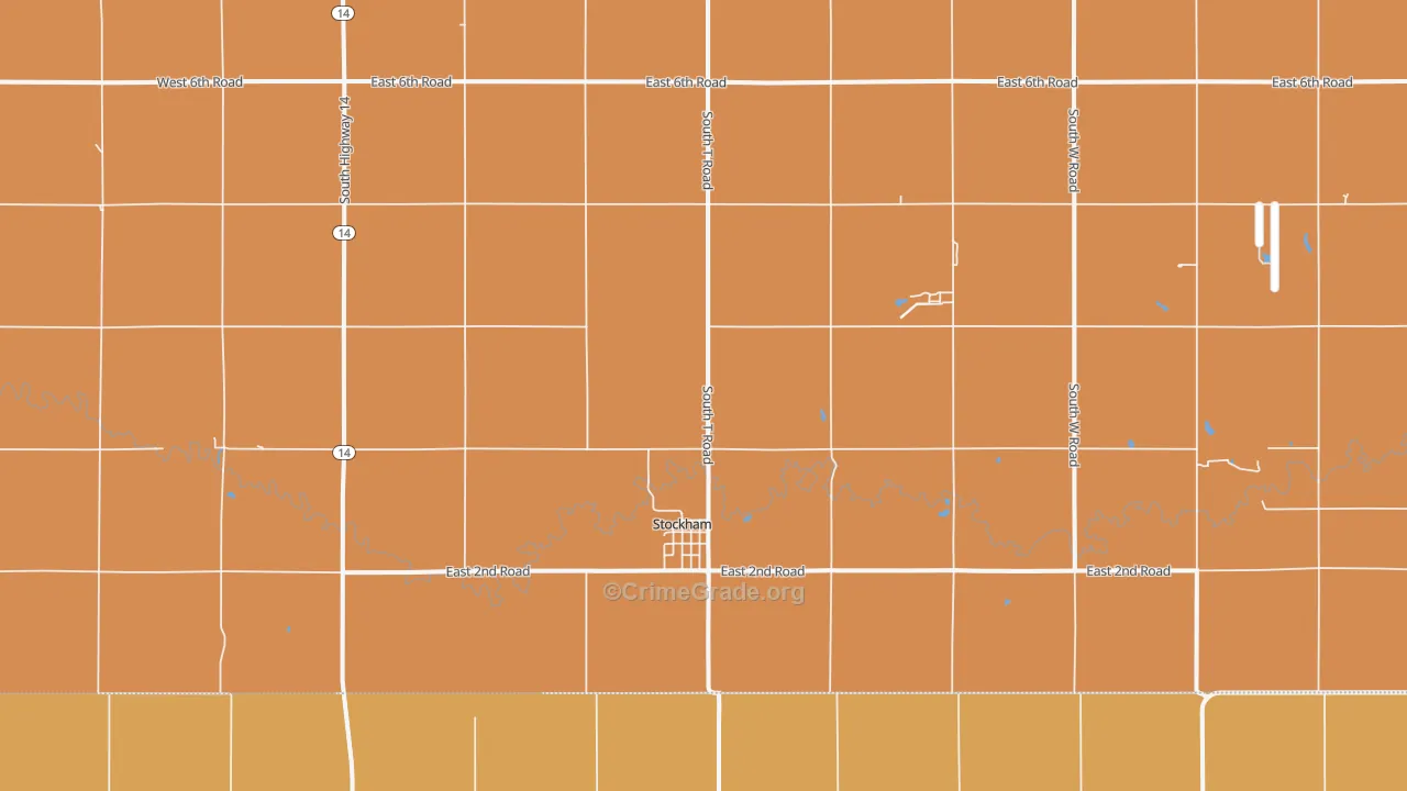 Stockham, NE Map of Assault Rates