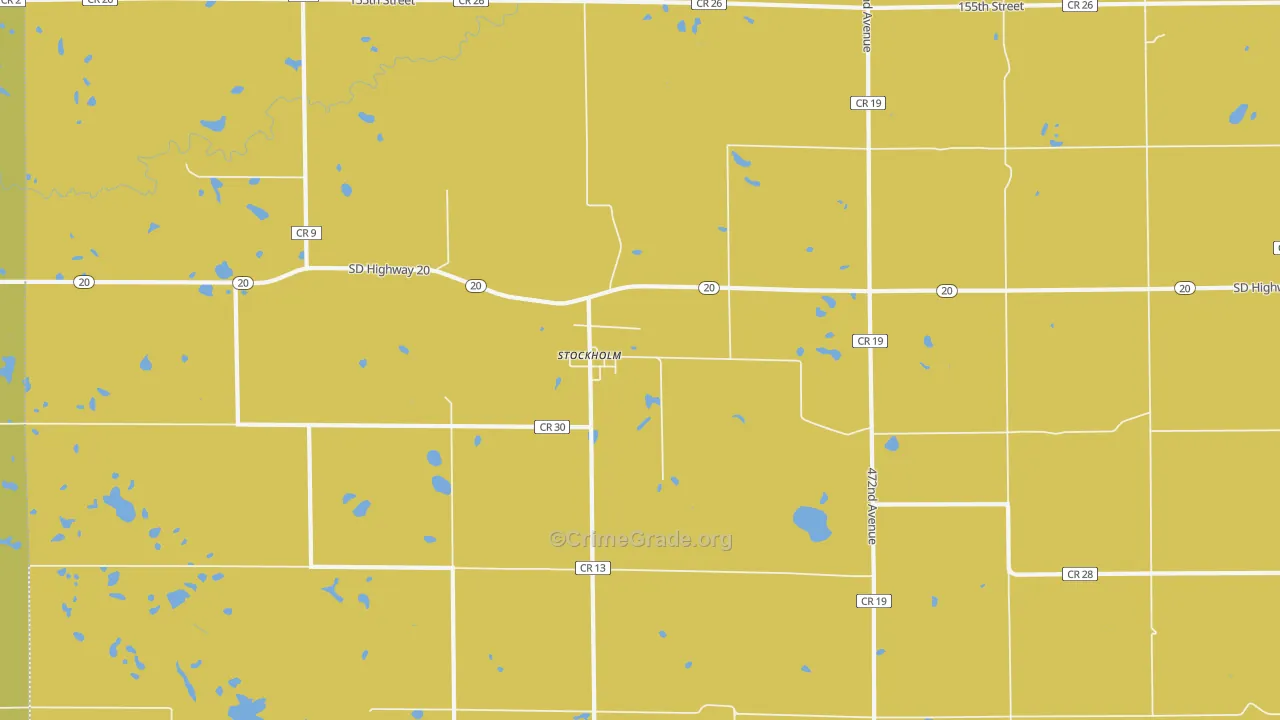 Stockholm, SD Map of Assault Rates
