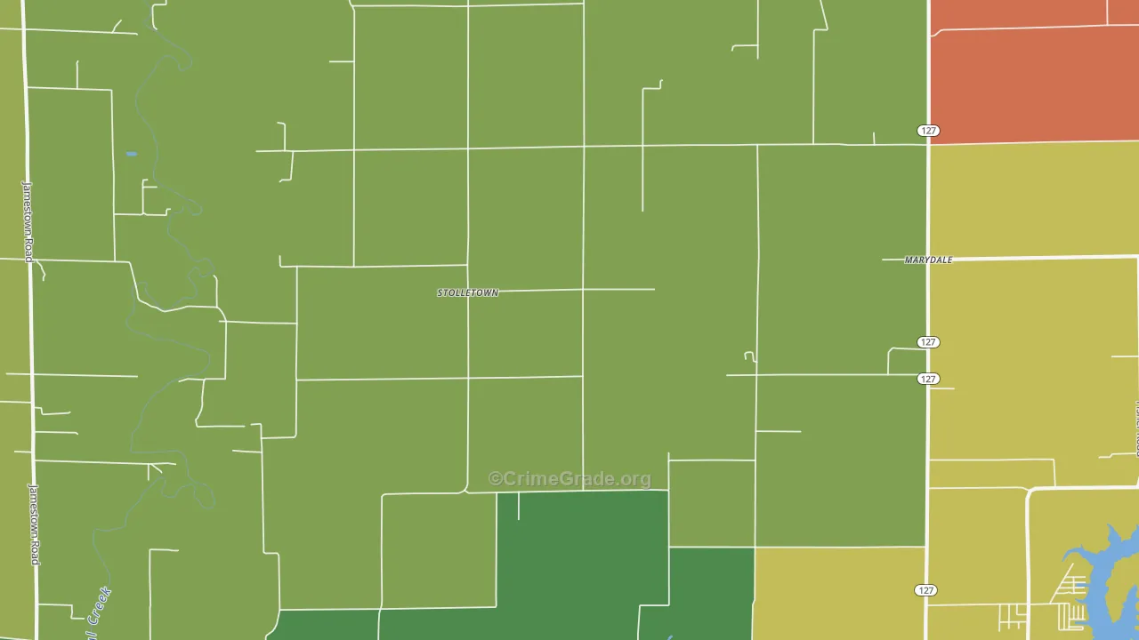 Stolletown, IL Map of Assault Rates