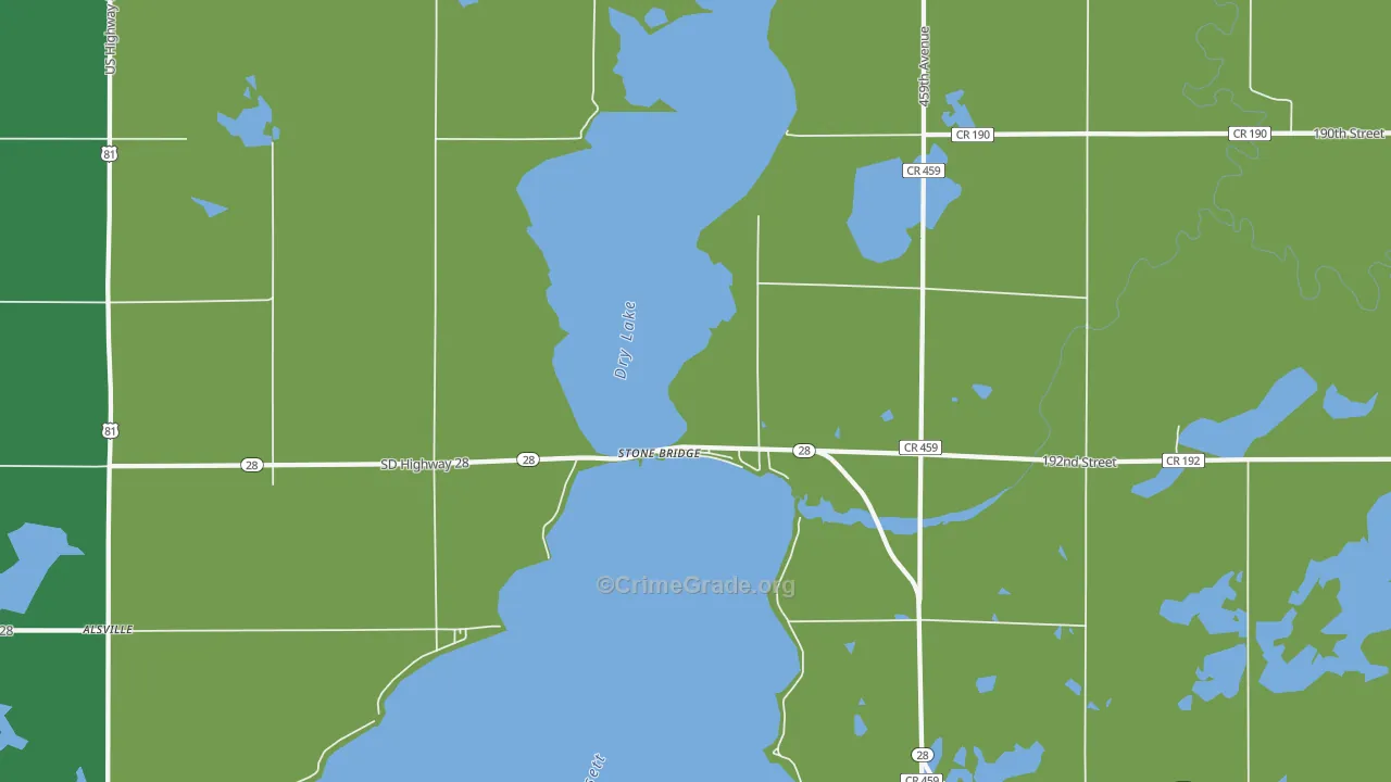 Stone Bridge, SD Map of Assault Rates