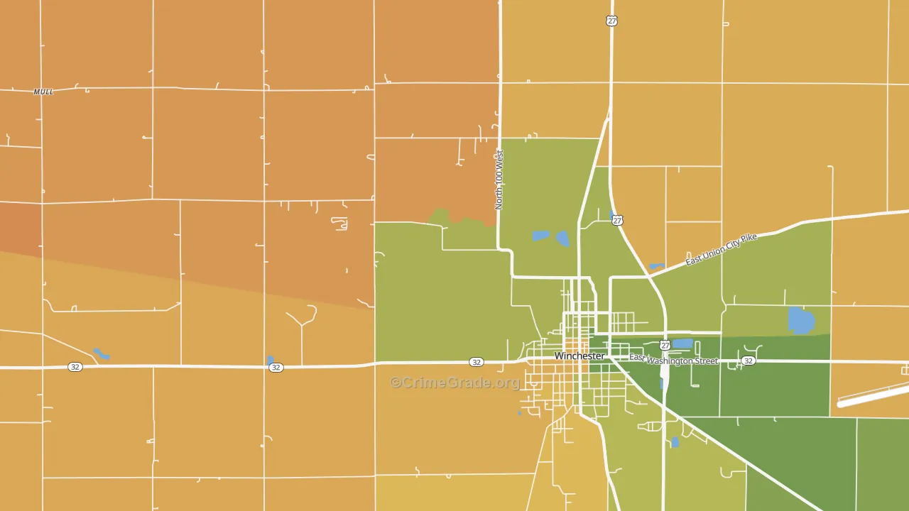 Stone, IN Map of Assault Rates