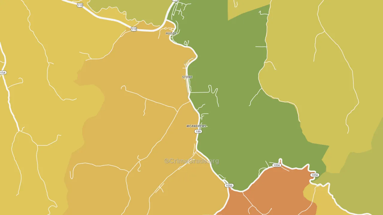 Stone, KY Map of Assault Rates