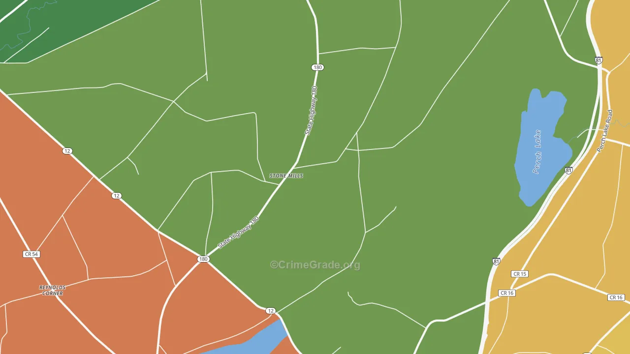 Stone Mills, NY Map of Assault Rates