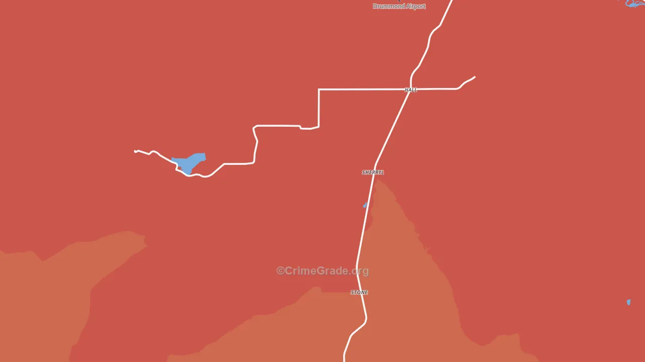 Stone, MT Map of Assault Rates