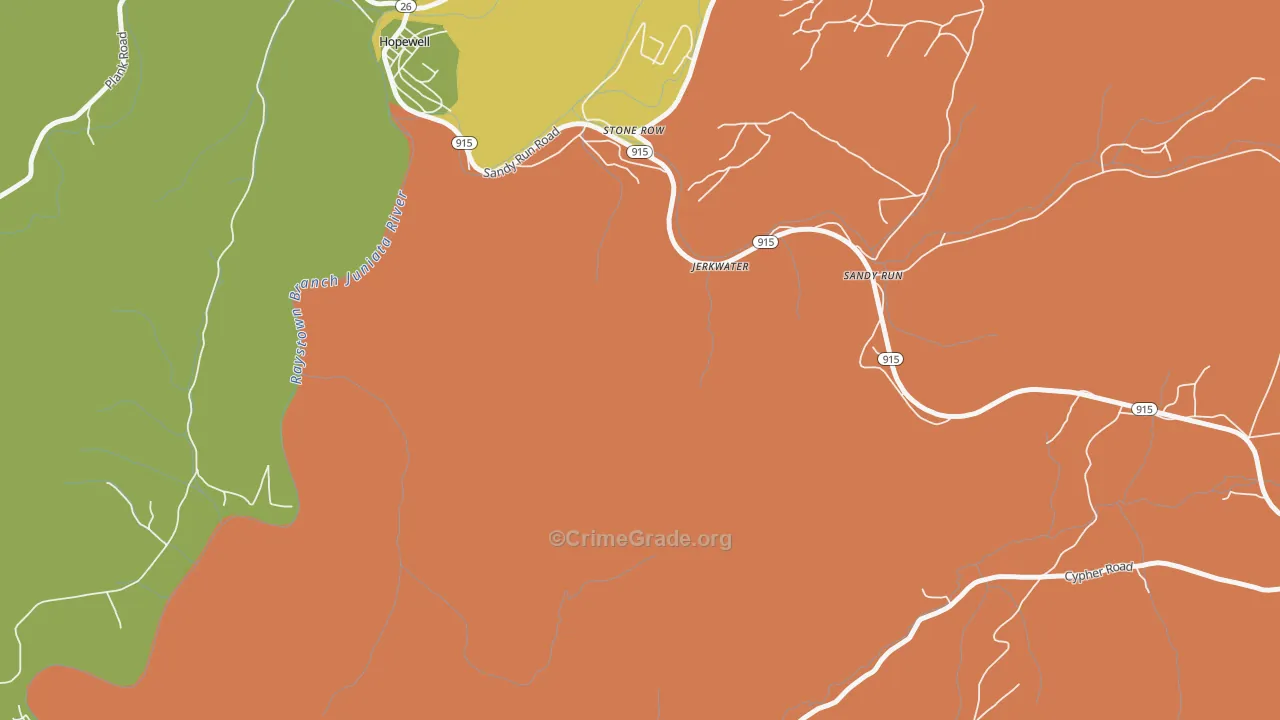 Stone Row, PA Map of Assault Rates