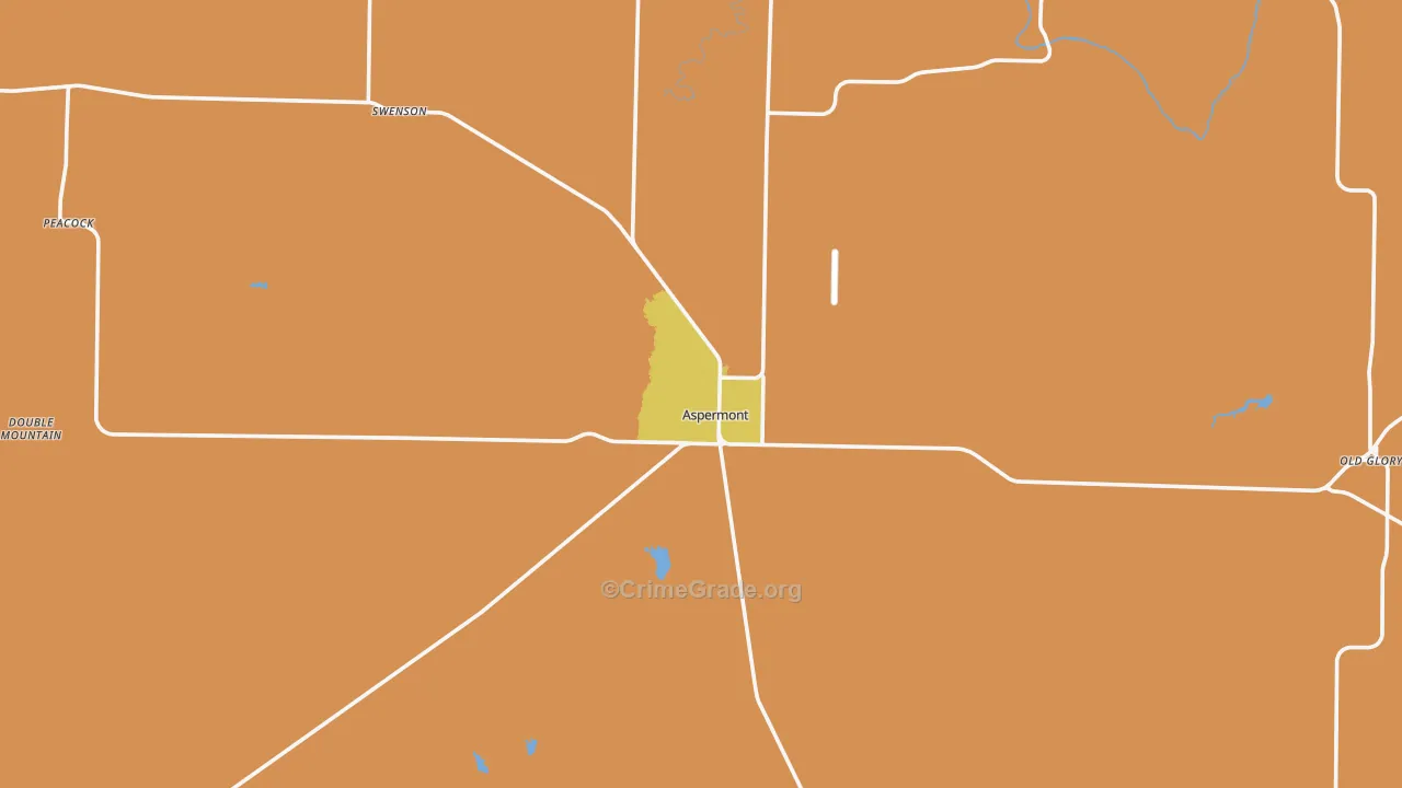 Stonewall County, TX Map of Assault Rates