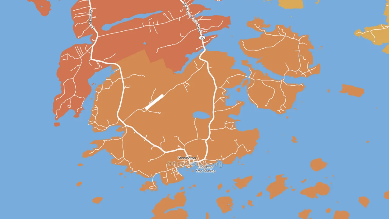Stonington, ME Map of Assault Rates
