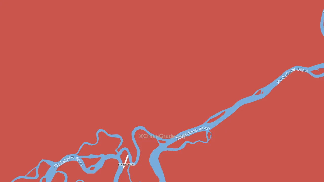 Stony River, AK Map of Assault Rates