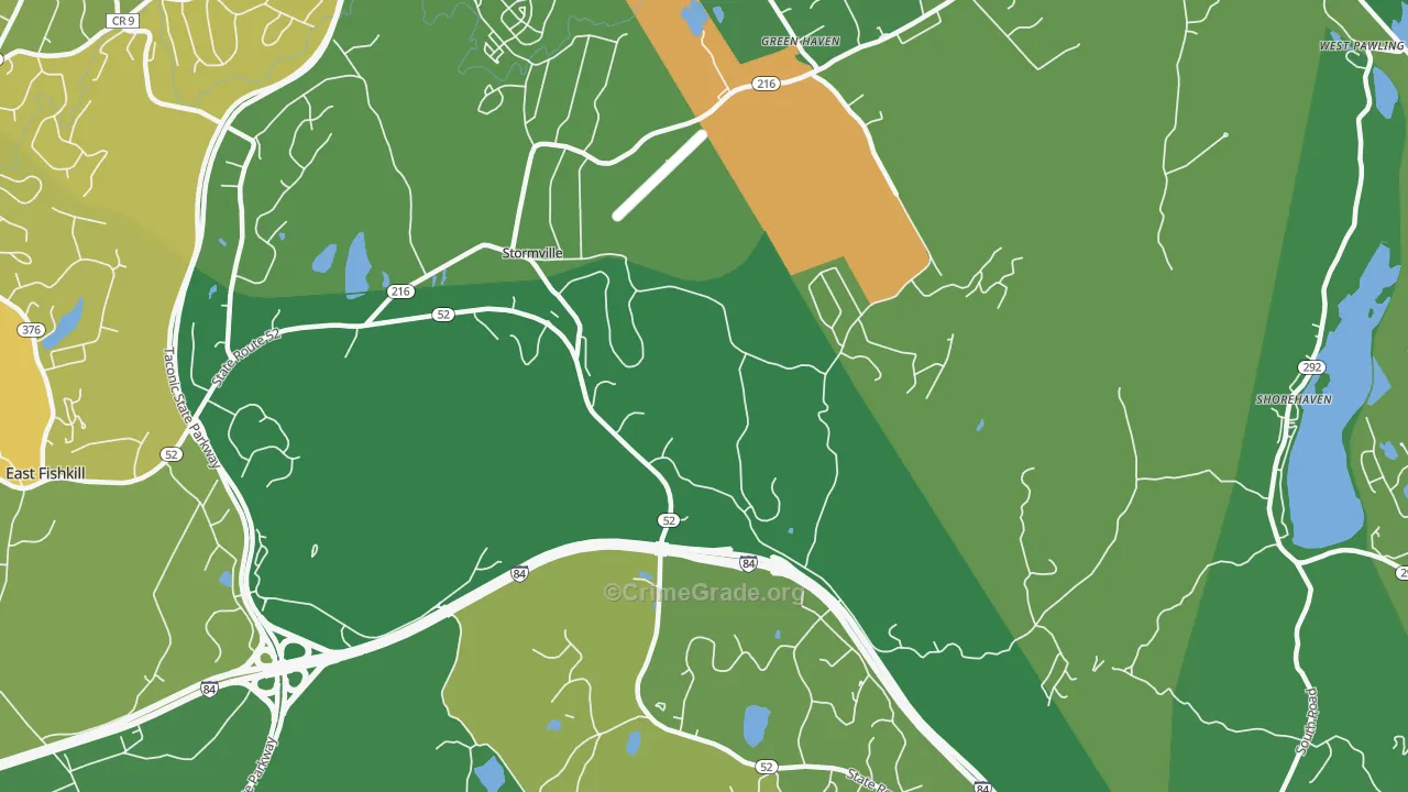Stormville, NY Map of Assault Rates