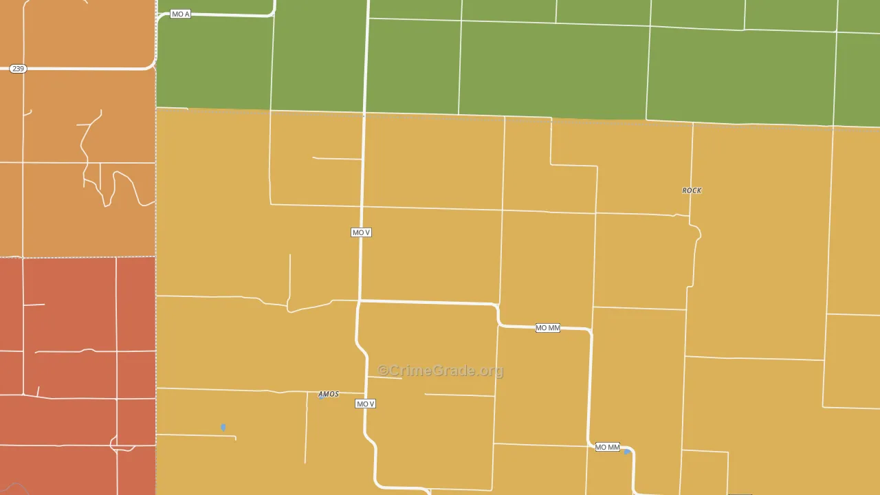 Stotesbury, MO Map of Assault Rates