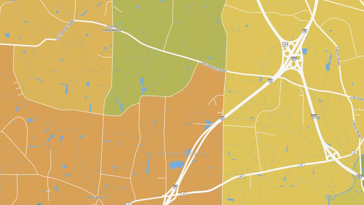 Stotts Crossroads, NC Map of Assault Rates