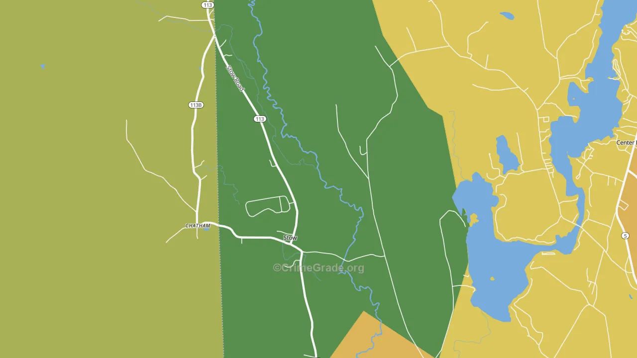 Stow, ME Map of Assault Rates