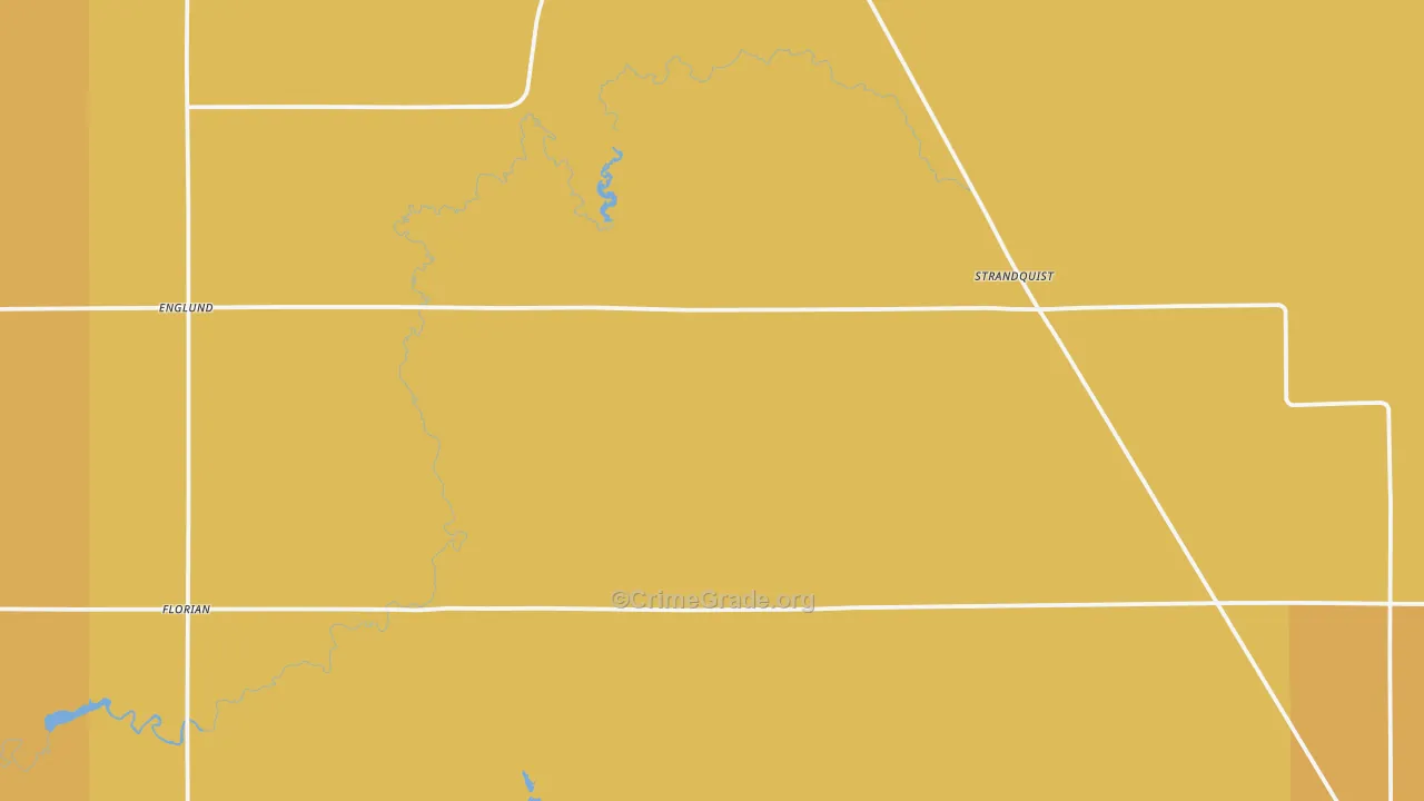 Strandquist, MN Map of Assault Rates