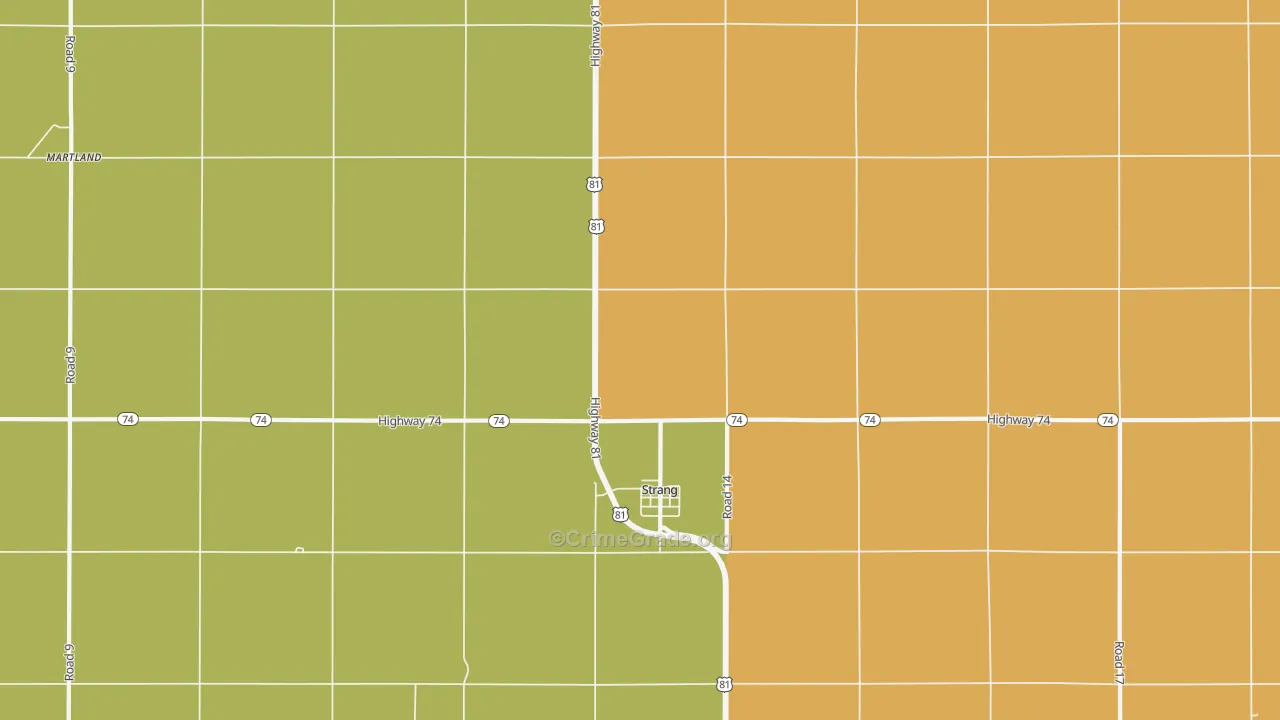 Strang, NE Map of Assault Rates