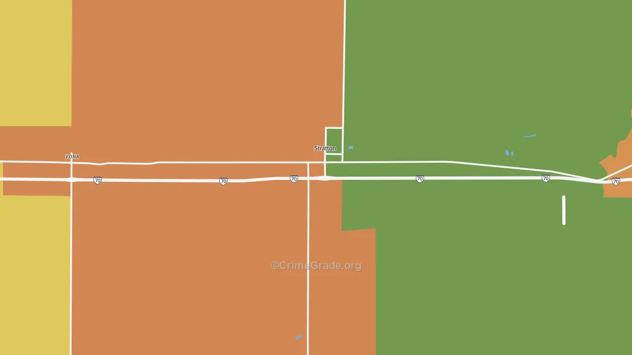 Stratton, CO Map of Assault Rates