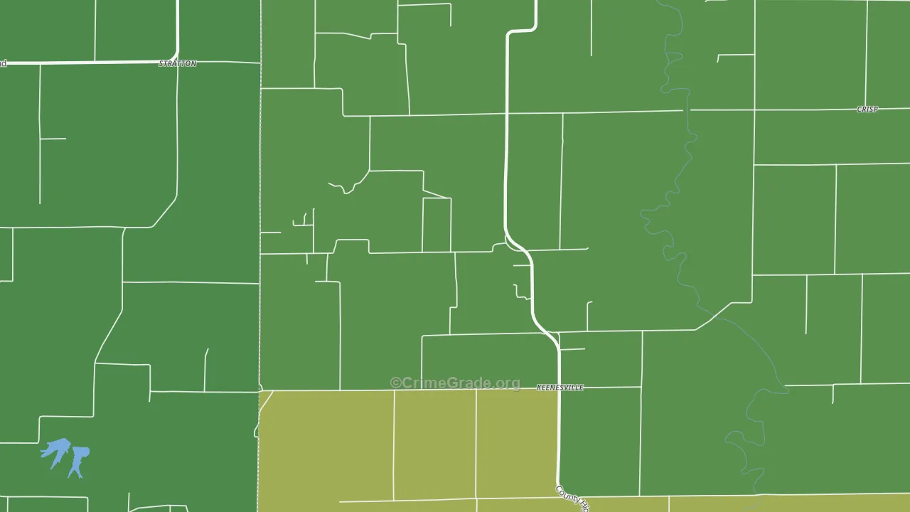 Stratton, IL Map of Assault Rates