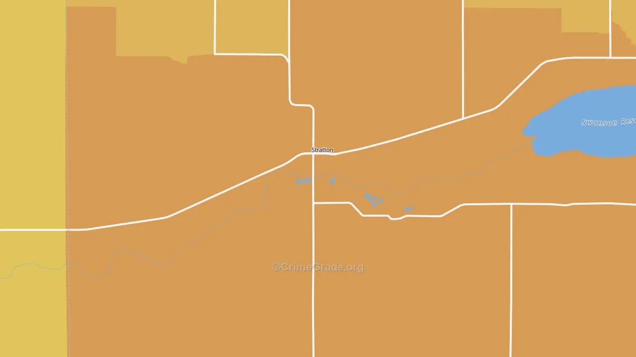 Stratton, NE Map of Assault Rates