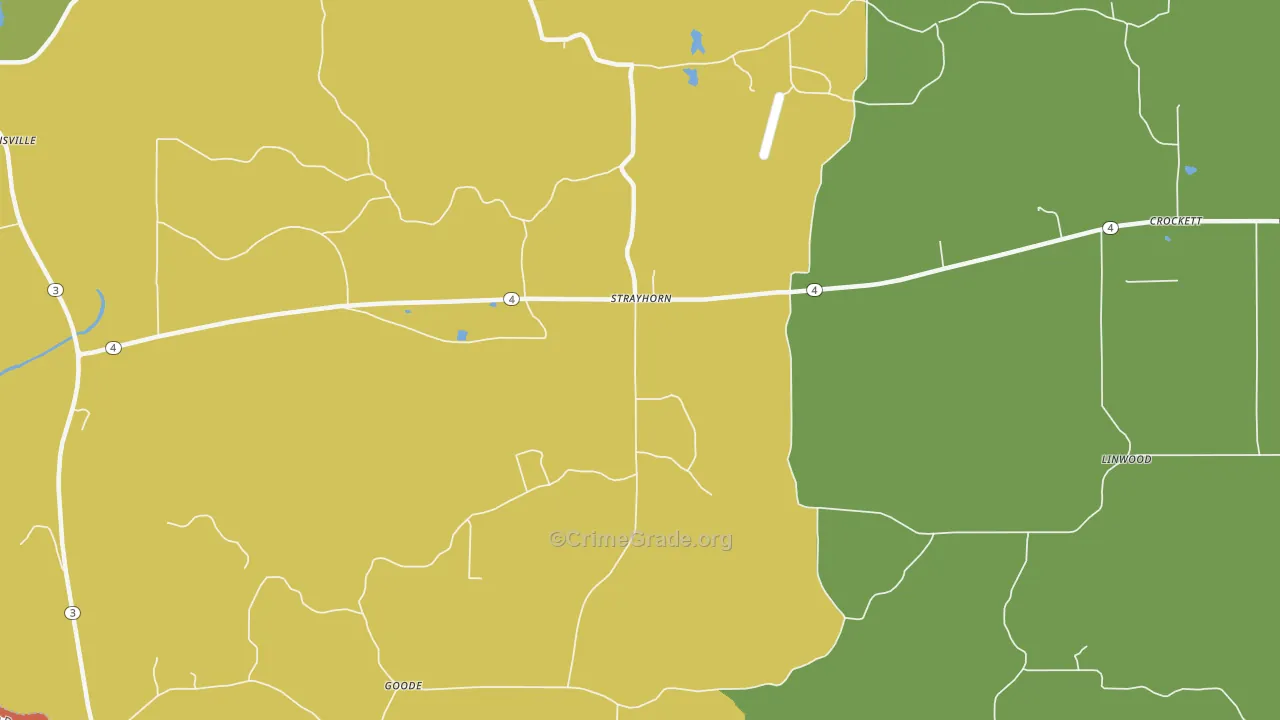 Strayhorn, MS Map of Assault Rates