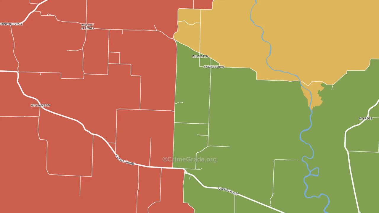 Stringtown, AR Map of Assault Rates