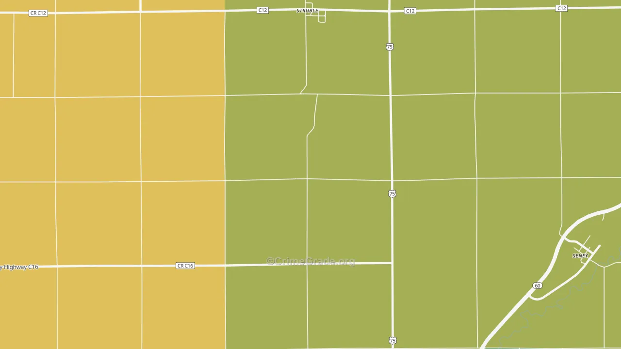 Struble, IA Map of Assault Rates