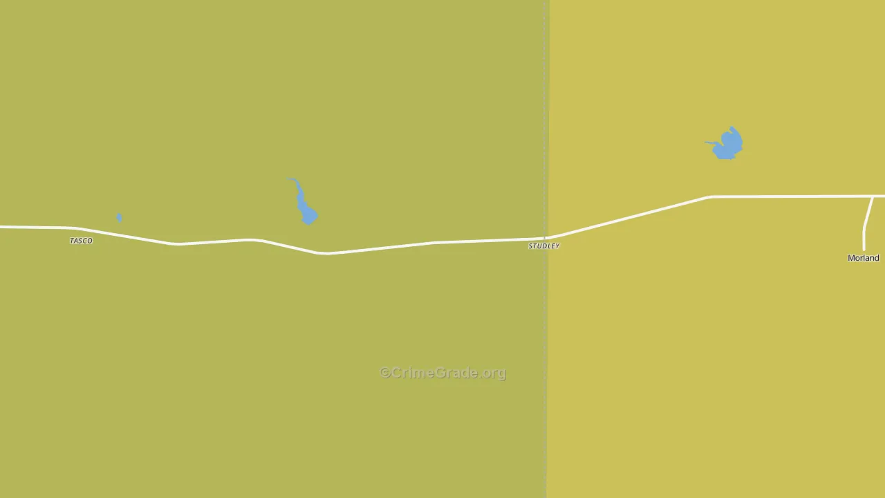 Studley, KS Map of Assault Rates