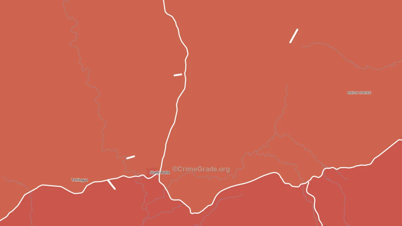Study Butte, TX Map of Assault Rates