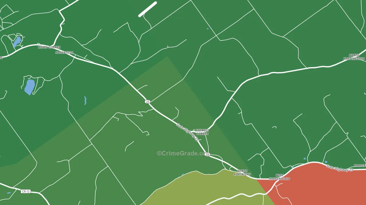 Sturges Corner, NY Map of Assault Rates