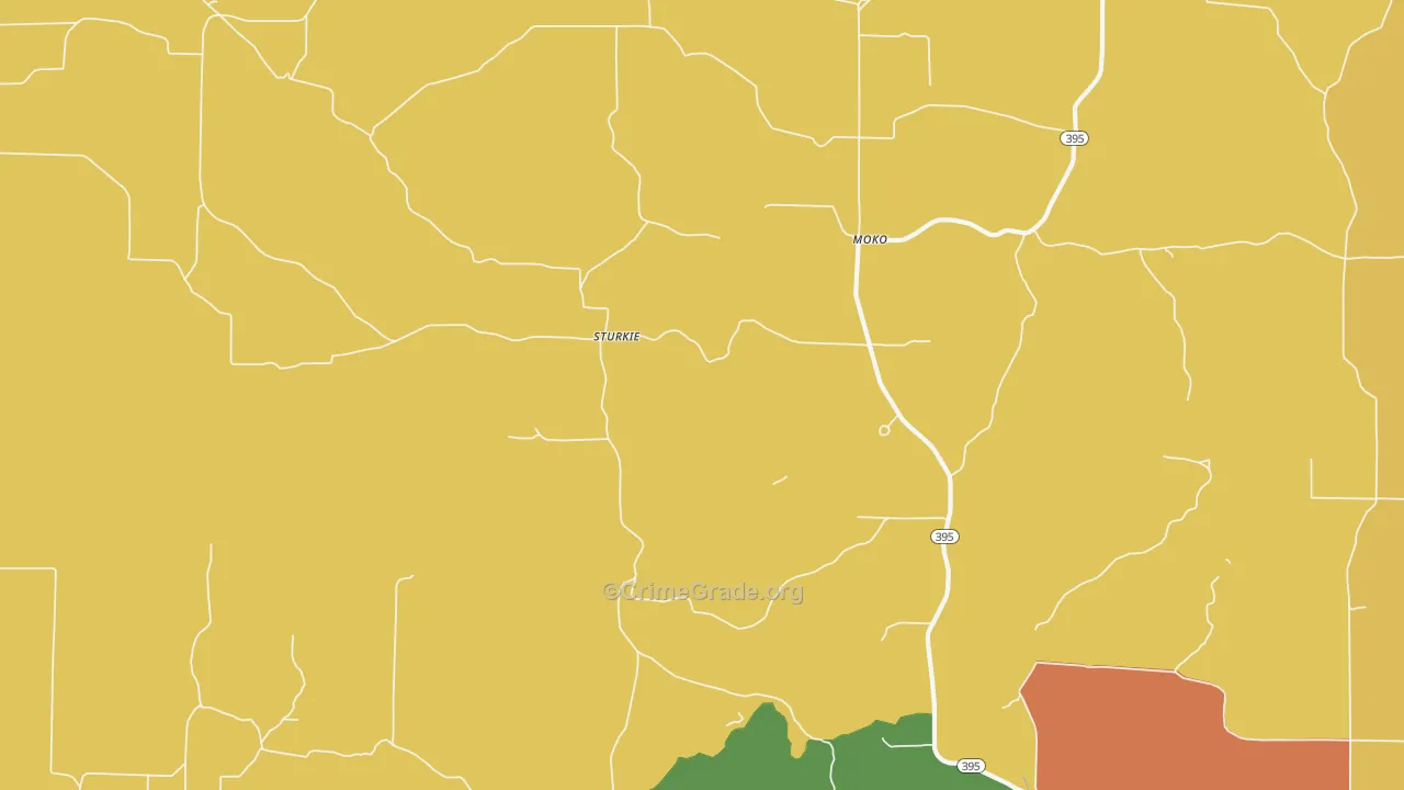 Sturkie, AR Map of Assault Rates
