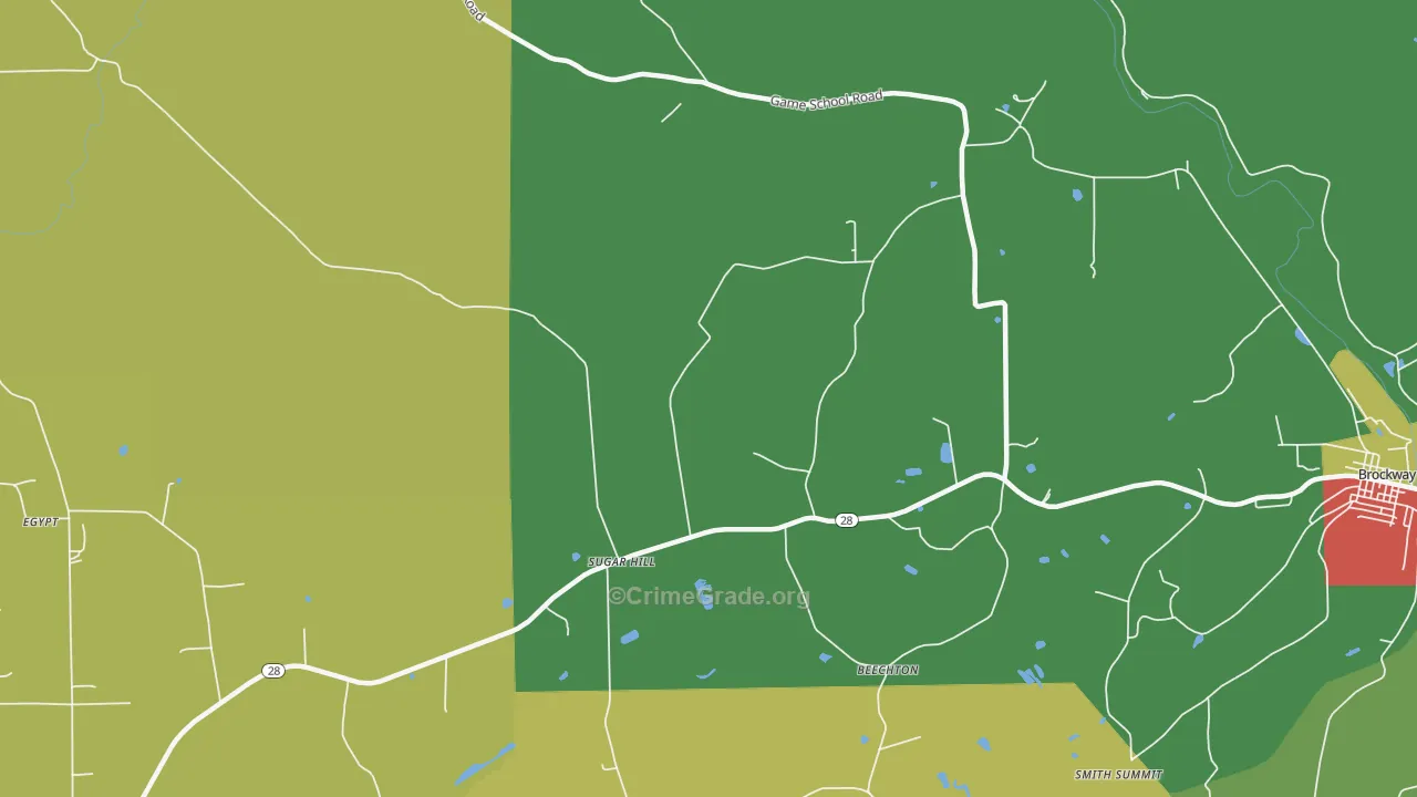 Sugar Hill, PA Map of Assault Rates