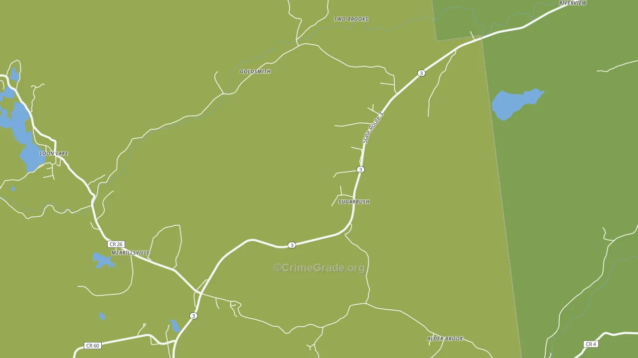 Sugarbush, NY Map of Assault Rates
