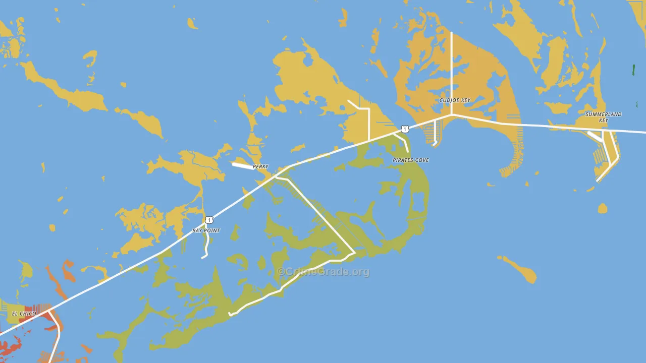 Sugarloaf Shores, FL Map of Assault Rates