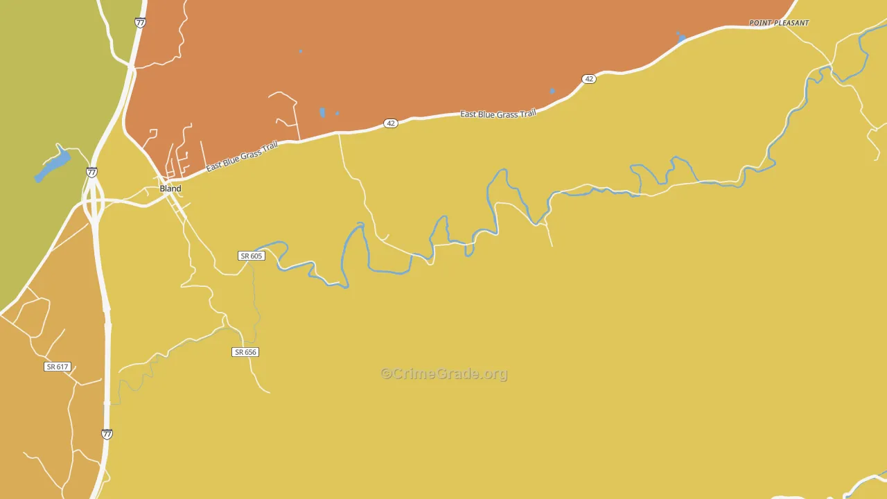 Suiter, VA Map of Assault Rates