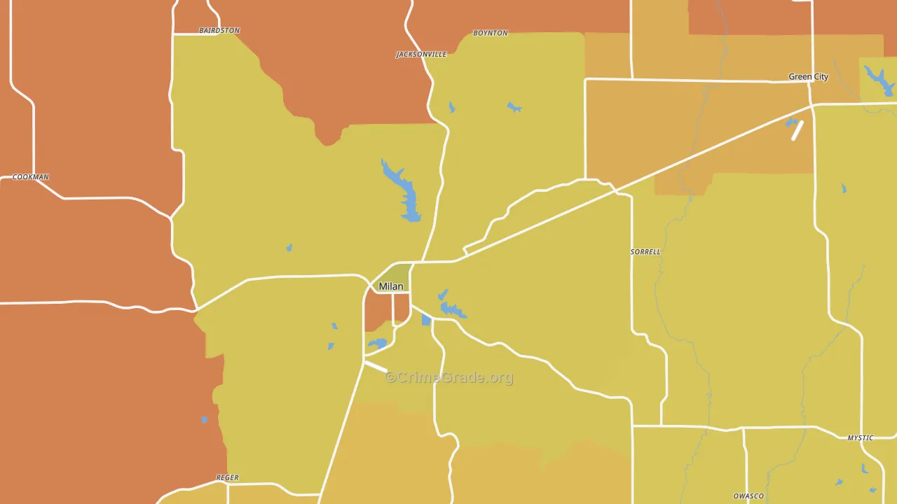 Sullivan County, MO Map of Assault Rates