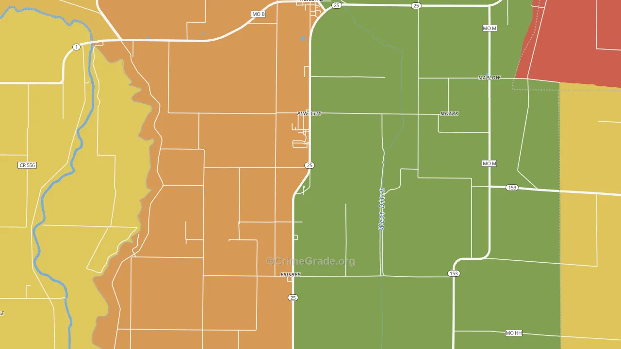 Sumach, MO Map of Assault Rates