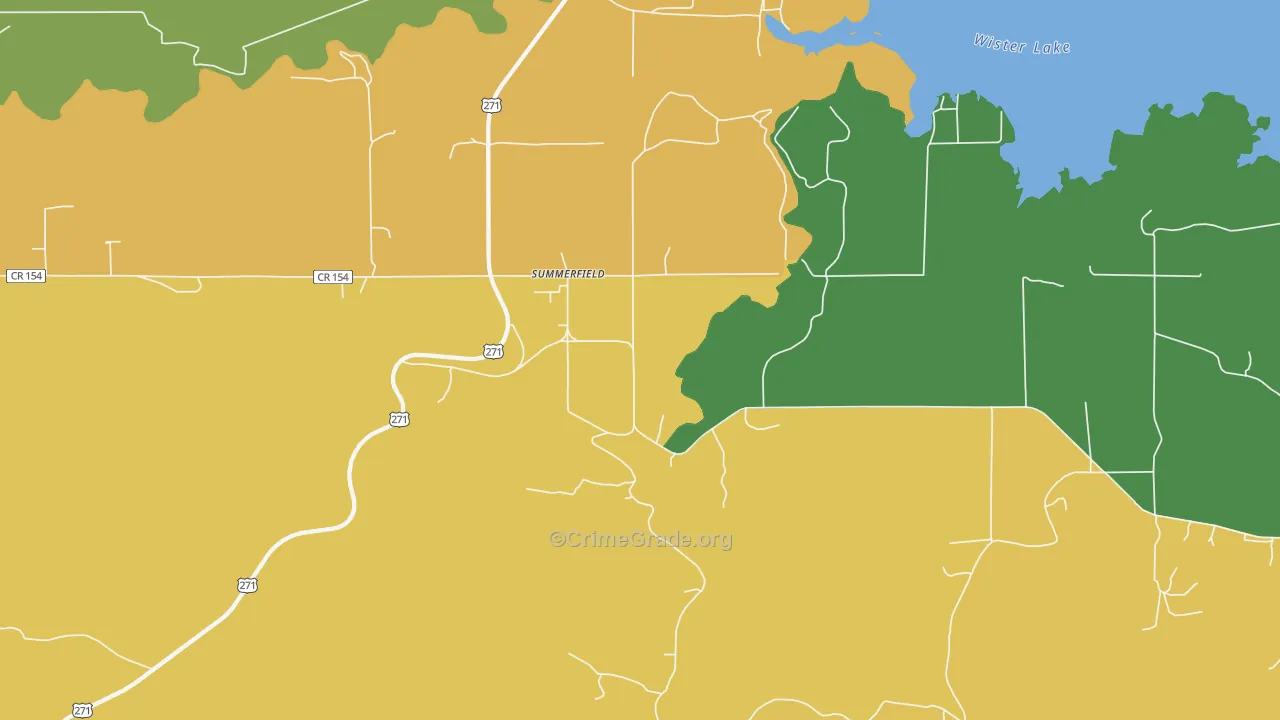 Summerfield, OK Map of Assault Rates