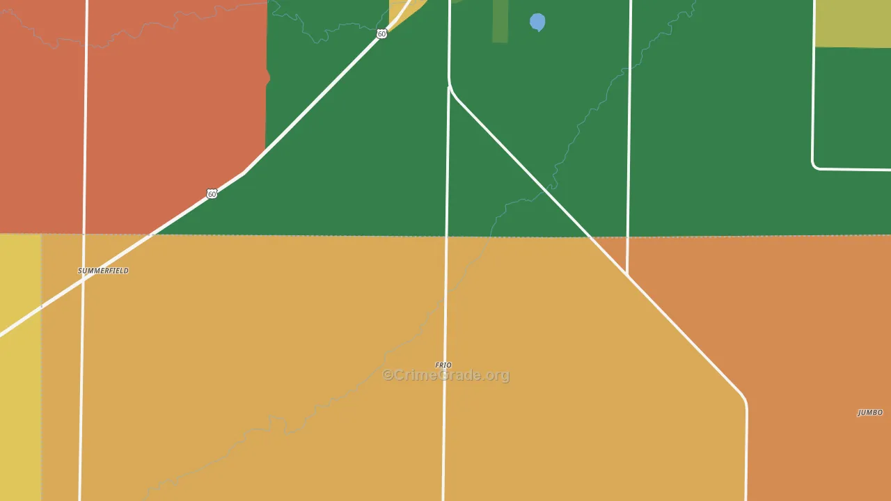 Summerfield, TX Map of Assault Rates