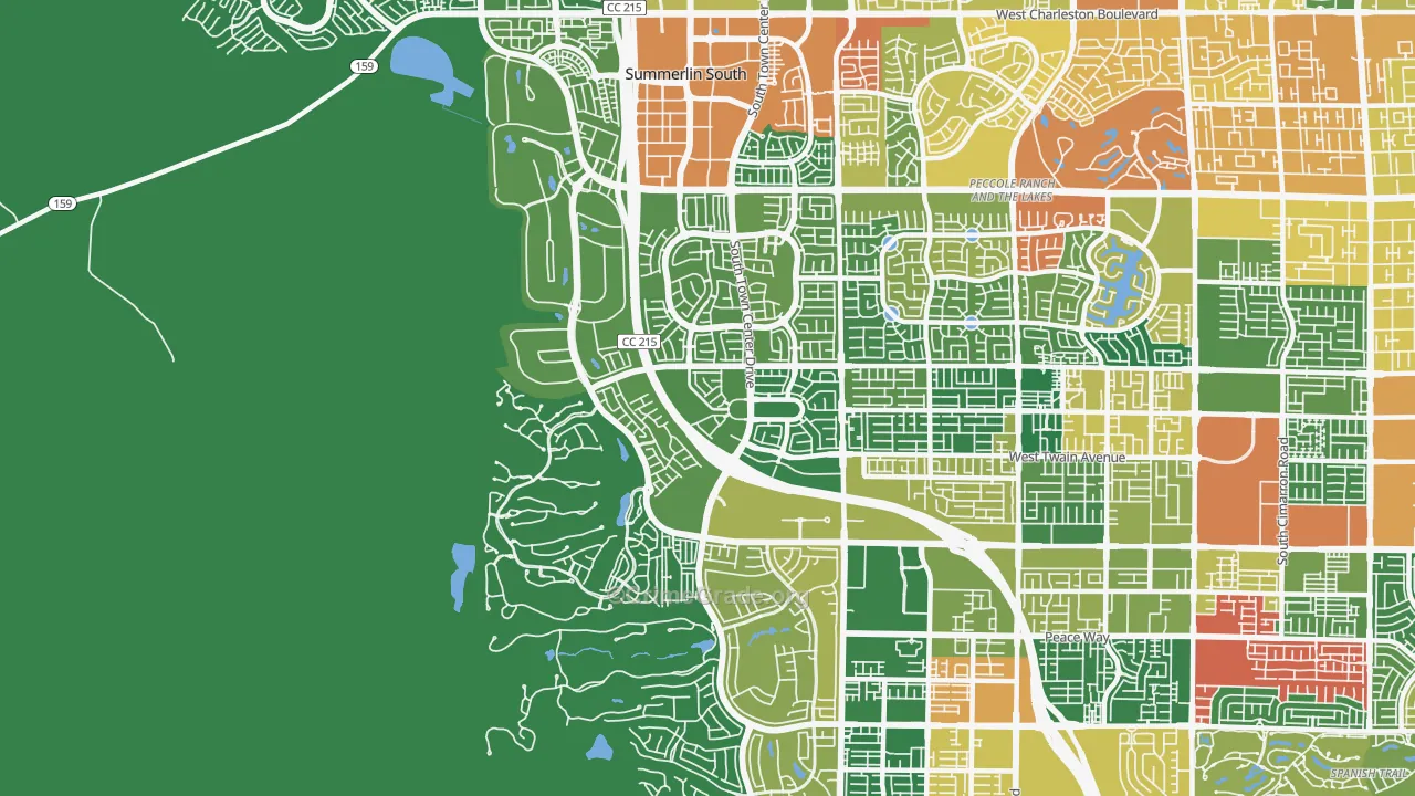 Summerlin South, NV Map of Assault Rates