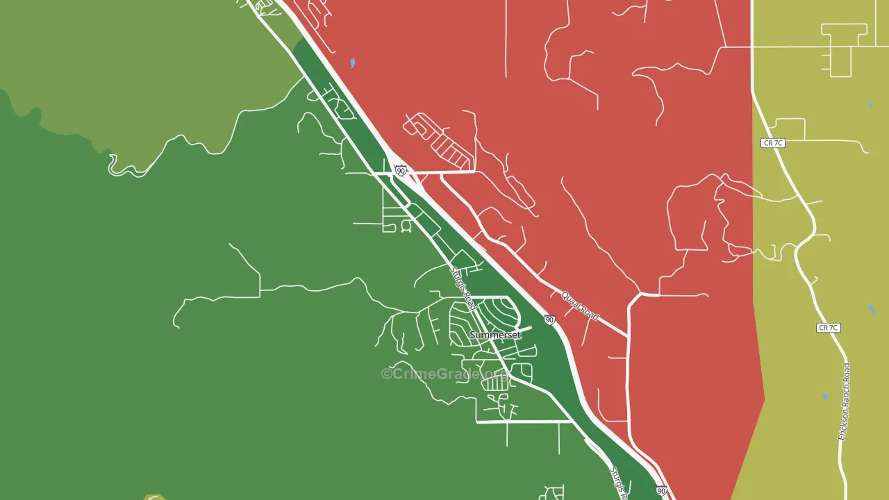 Summerset, SD Map of Assault Rates