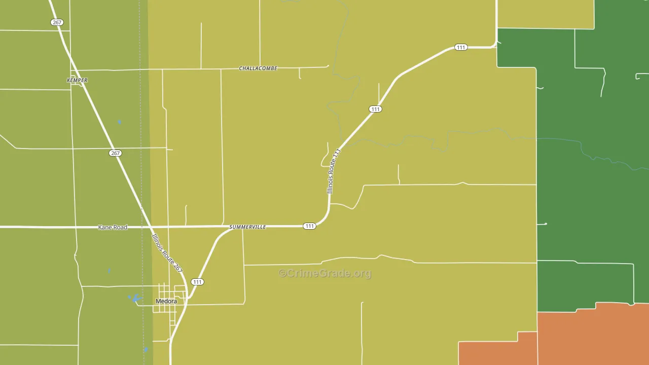 Summerville, IL Map of Assault Rates