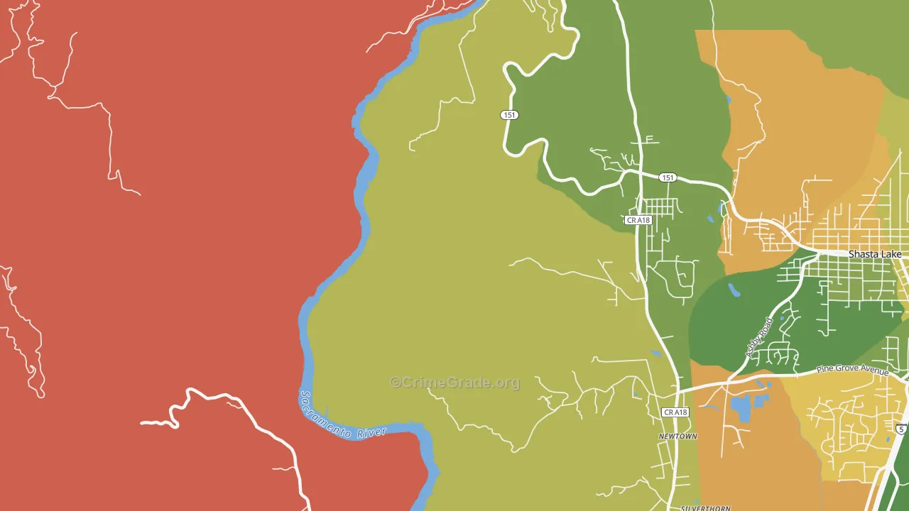 Summit City, CA Map of Assault Rates