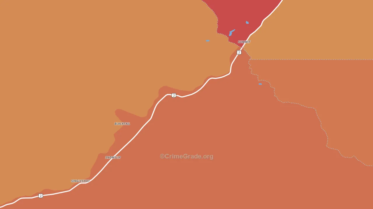 Summit, MT Map of Assault Rates