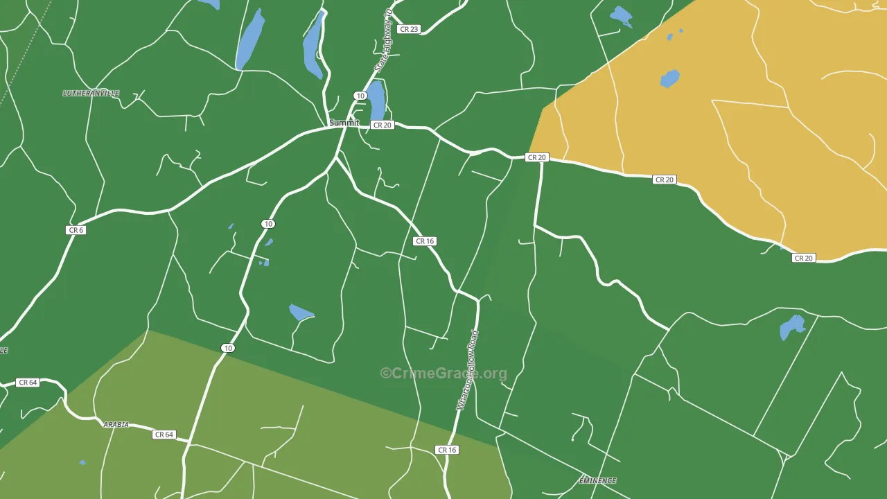 Summit, NY Map of Assault Rates