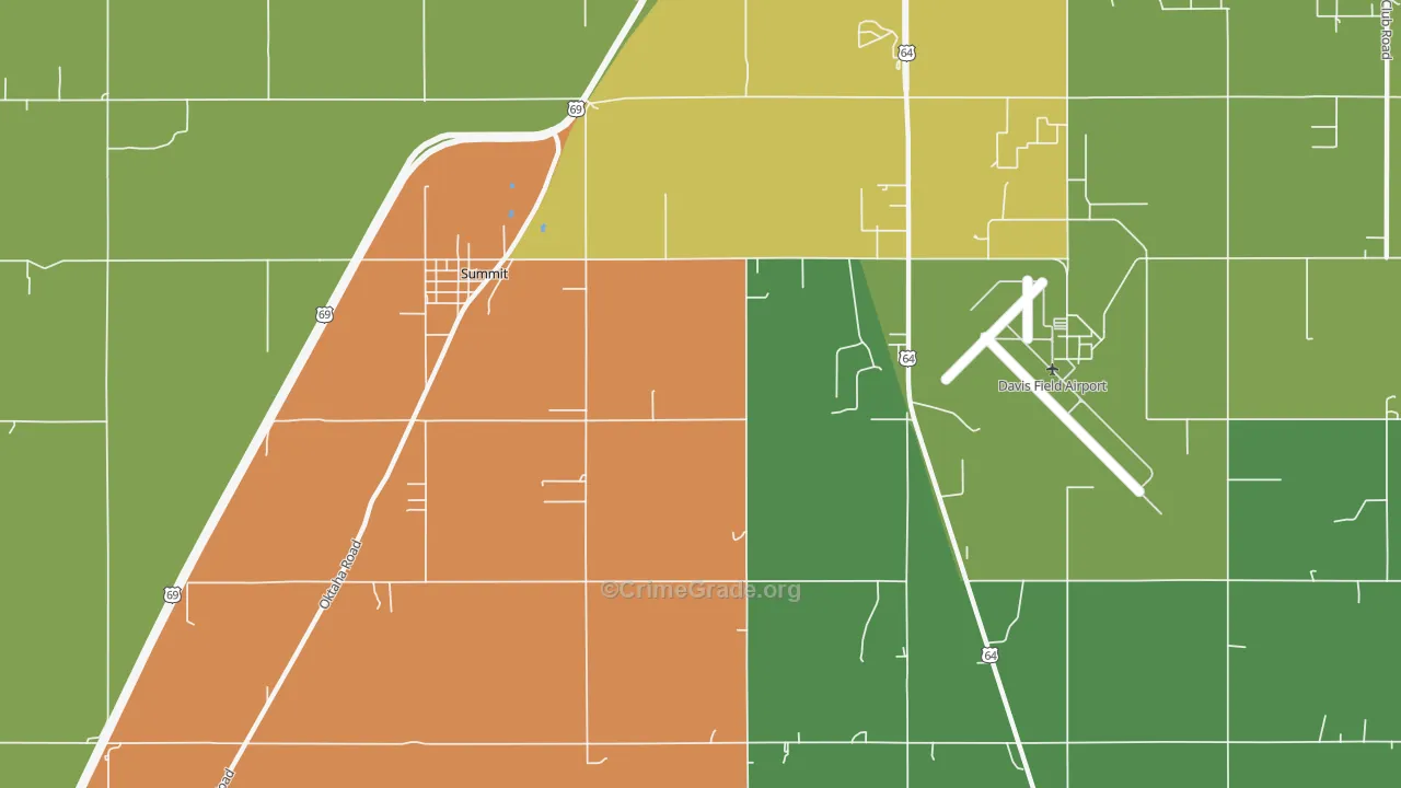 Summit, OK Map of Assault Rates