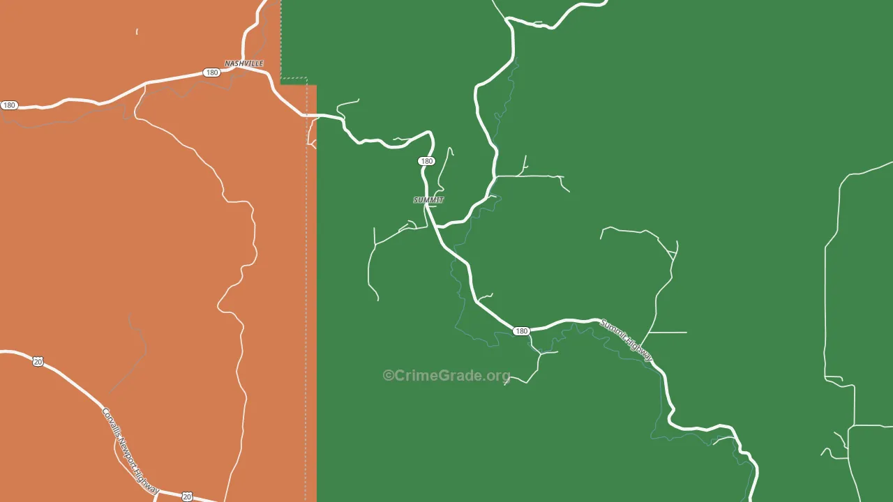 Summit, OR Map of Assault Rates