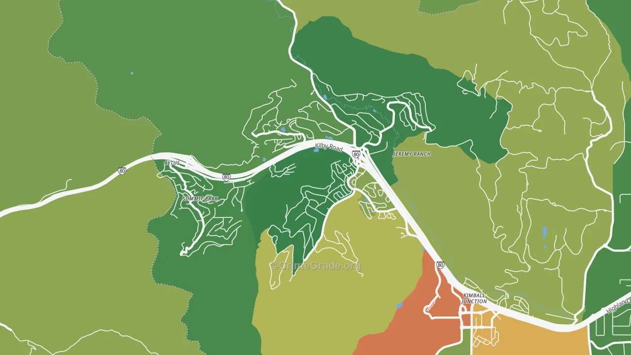 Summit Park, UT Map of Assault Rates