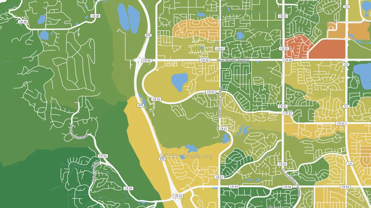 Summit Ridge at West Meadows, Dakota Ridge, CO Map of Assault Rates