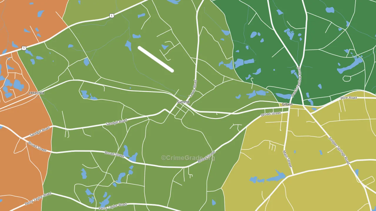 Summit, SC Map of Assault Rates