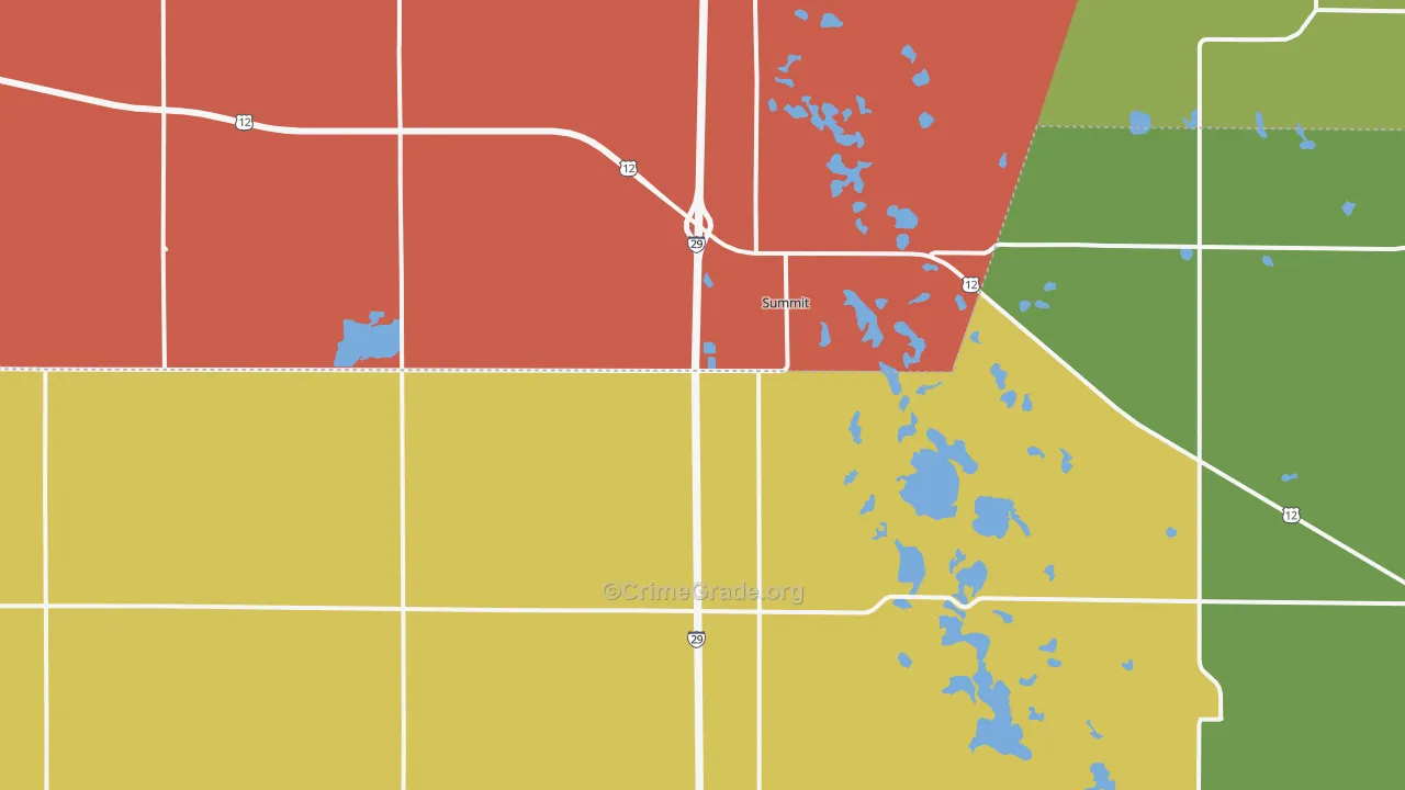 Summit, SD Map of Assault Rates