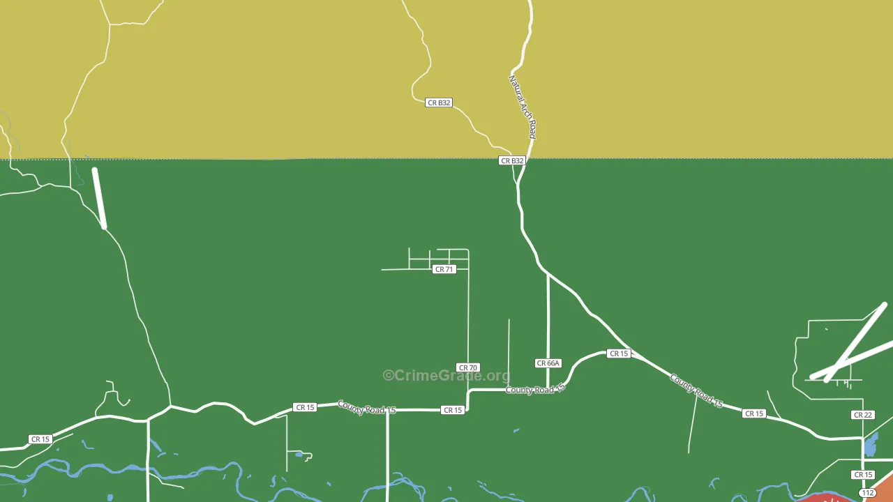 Summitville, CO Map of Assault Rates