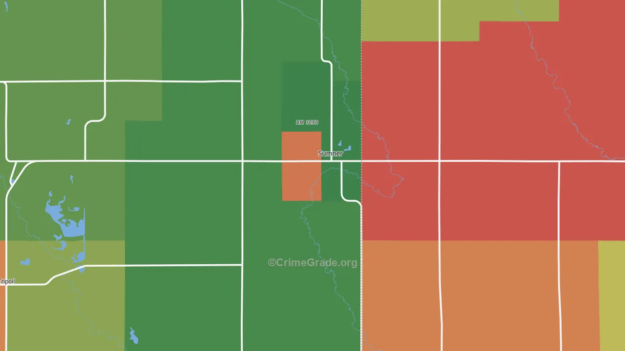 Sumner, IA Map of Assault Rates